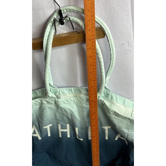 Athleta Blue Ombre Cloth Tote Bag 100% Cotton 23’x18’ - Picture 4 of 8